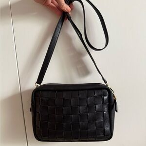 Madewell Black Woven Crossbody Bag